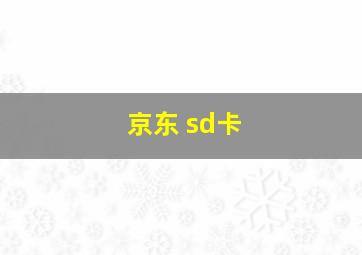 京东 sd卡